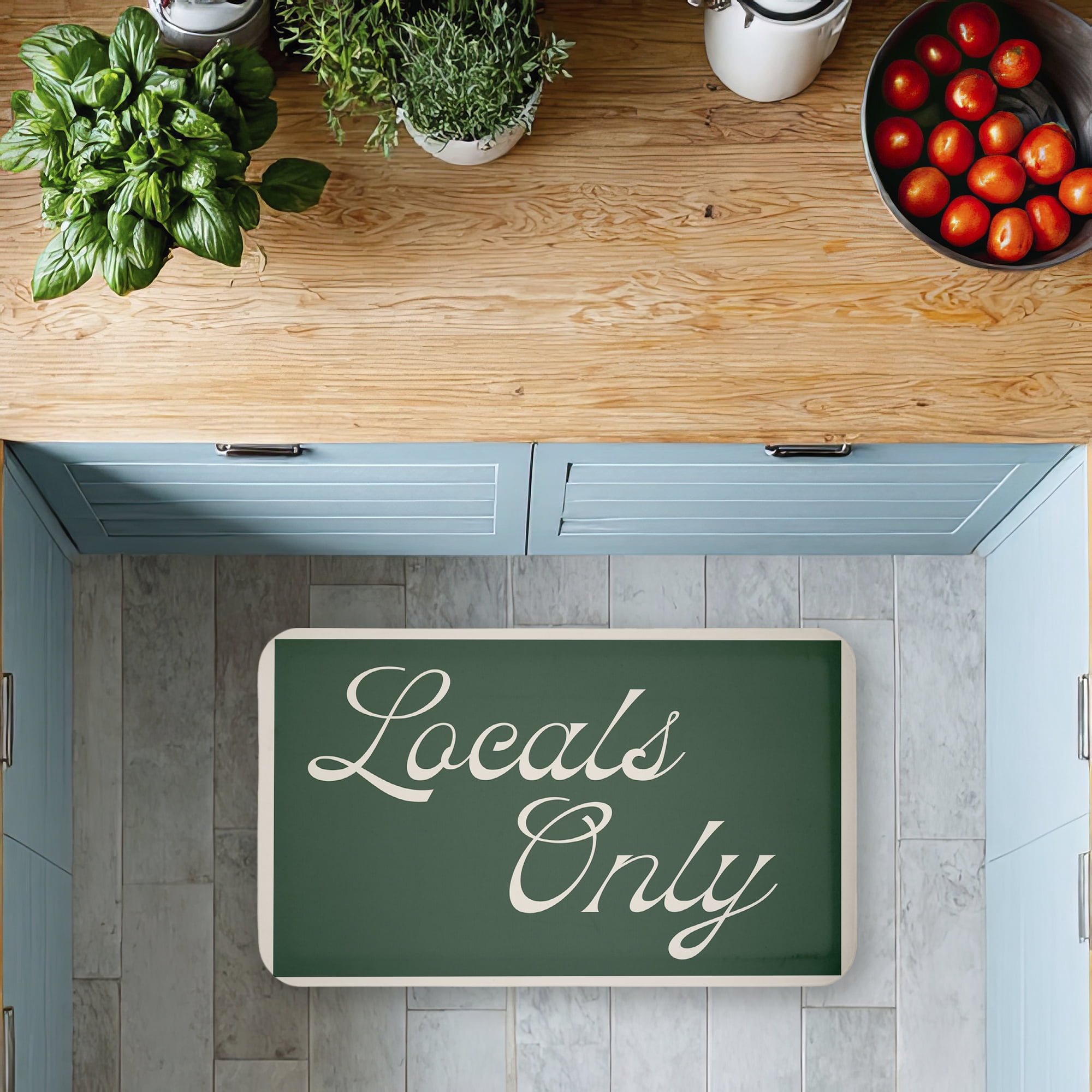 Stupell Industries Locals Only Typography Printed Anti-Fatigue Floor Mat, design by Lil' Rue