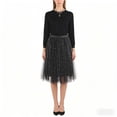 thumbnail image 5 of Hduncf Tulle Skirts for Women Midi Long Skirt Tutu A-Line Mesh Layered High Elastic Waist Skirts Trendy Black M, 5 of 5