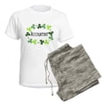thumbnail image 5 of CafePress - Accountant Shamrock Oval Women's Light Pajamas - Women's Short Sleeve Print T-Shirt and Pants Light Cotton Pajama Set, 5 of 7