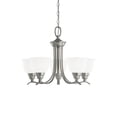 thumbnail image 2 of Sea Gull Lighting 31626-962 Wheaton - Five Light Chandelier   Brushed Nickel Finish with Satin Etched Glass, 2 of 3