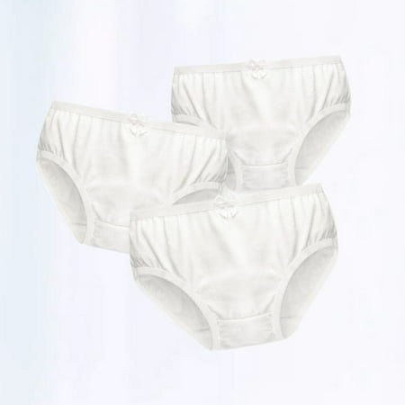 GOOHOCHY 3 Pcs Ballet Underwear Seamless Show Cheeky Panty Baby Girl Child