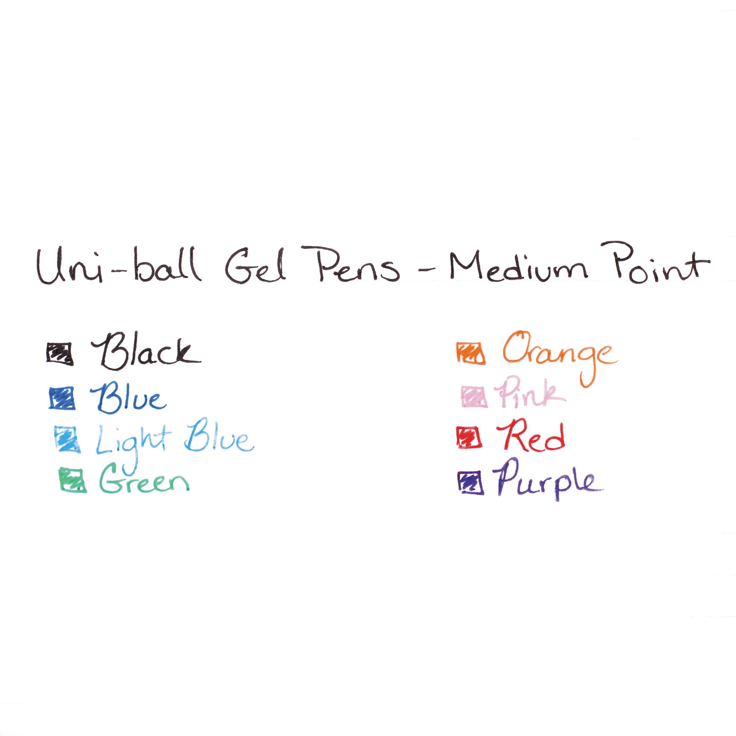 uni-ball Signo Gel GRIP Roller Ball Stick Gel Pen, Red Ink, Medium, Dozen -SAN65452