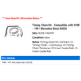 thumbnail image 2 of Timing Chain Kit - Compatible with 1988 - 1991 Mercedes-Benz 300SE 1989 1990, 2 of 2