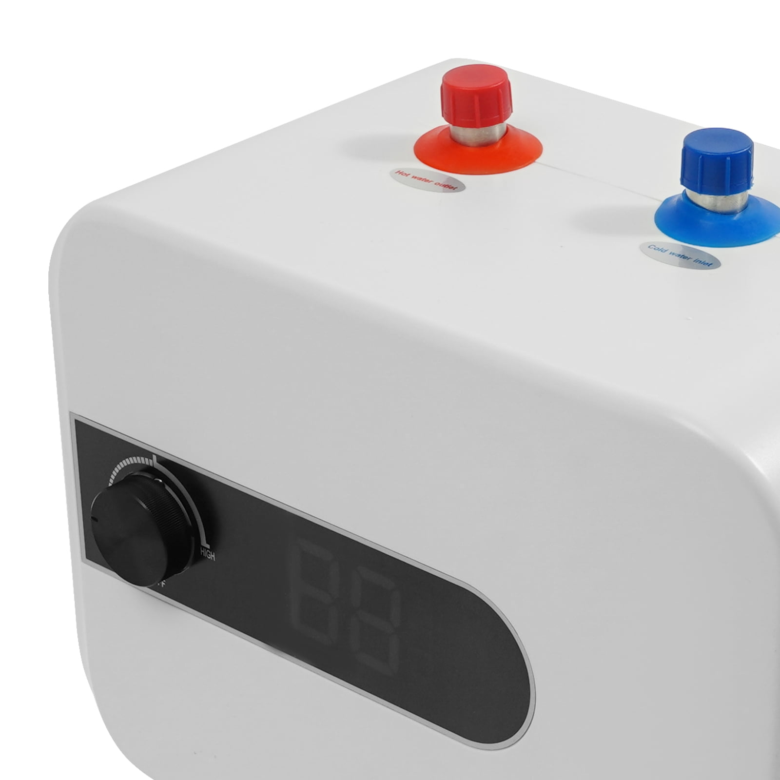 1500W 110V Electric Mini-Tank Water Heater - 1.6 Gallon Point of Use Instant Hot Water Heater with Hot & Cold Water Outlets - Compact & Efficient for Homes, Schools & Offices