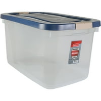Hefty 72qt Clear Hi Rise Storage Bin With Stackable Lid Gray Storage Tubs Plastic Storage Tubs Plastic Container Storage