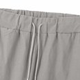 thumbnail image 6 of Mens Casual Cargo Joggers Drawstring Elastic Waist Tapered Work Cargo Pants Outdoor Hiking Pants With Pockets, 6 of 7