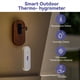 thumbnail image 3 of Mini Termómetro Higrómetro con Sensor de Temperatura y Humedad Inteligente Wifi para Interiores y Exteriores, Control Remoto por Aplicación, Resistente Al Agua IP54., 3 of 6