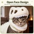 thumbnail image 4 of Dinosaur Skeleton Pet Costume, Pet Dinosaur Costume (#C,Large) | Plush Halloween Pet Hood Outfit for Cats and Dogs, Adjustable Soft Dino Outfit for Halloween & Dress-Up Play, 4 of 6