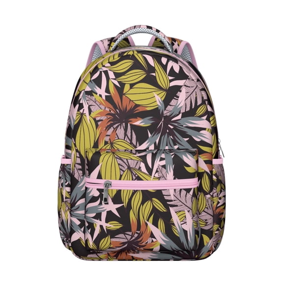 Hawaii Tropical Wind Palm Leaves Backpack: Large Capacity Durable Daypack for High School & College Students, Lightweight Laptop Bookbag, Perfect Gift for Commute