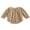 Khaki, variant on RUINIXCW Newborn Baby Girl Spring Fall Clothes Gingham Plaid Bubble Romper One Piece Outfit Ruffled Doll Collar Long Sleeve Half Button Down Bodysuit Playsuit