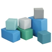 ECR4Kids SoftZone Big Foam Building Blocks, Contemporary, 7-Piece