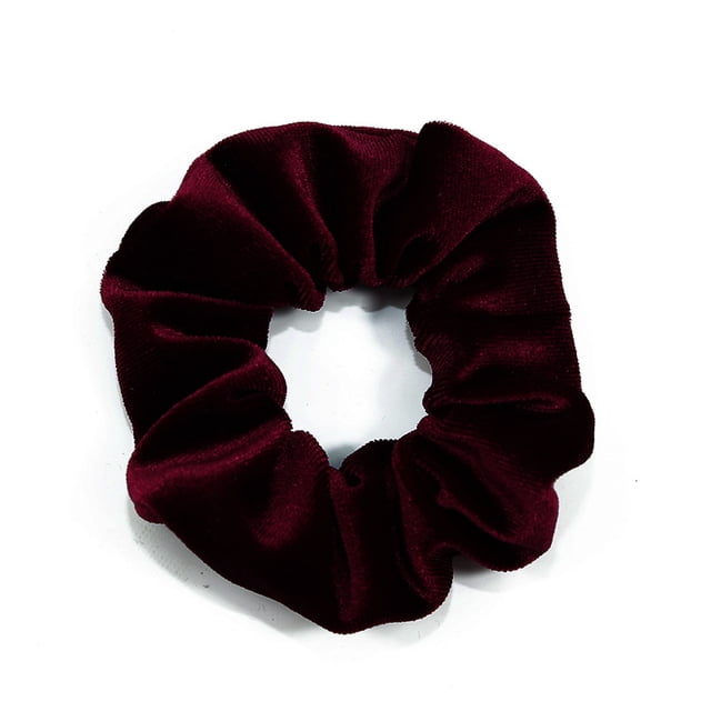 Anillo para el pelo de intestino grueso de cerdo de terciopelo europeo y americano, accesorio para el cabello, anillo para el pelo de felpa multicolor simple