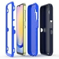 thumbnail image 6 of Xhy Samsung Galaxy A25 5G Case with Screen and Lens Protector Military Grade Heavy Duty Protection 3 in 1 Shockproof Armor Rugged Durable Detachable for Galaxy A25 5G Phone - Dark Blue+Blue, 6 of 6