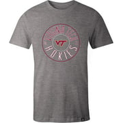 Image One NCAA Virginia Tech Hokies Adult NCAA Circles Everyday Short Sleeve T-Shirt, XX-Large,HeatherGrey