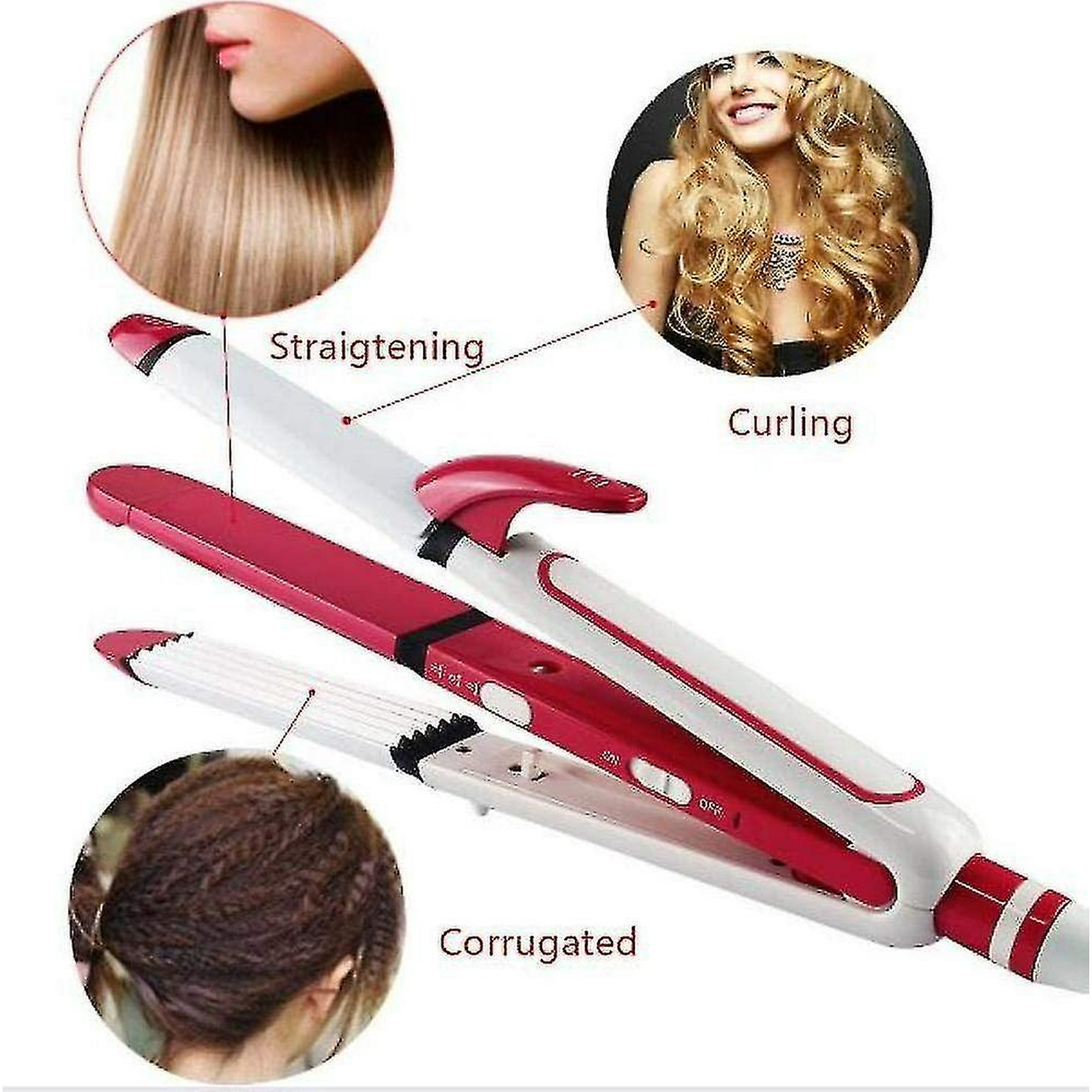 Hair straightener three in one deals