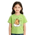 thumbnail image 2 of FUZHIQ Boys Girls Cute Capybara Graphic T-Shirt Lovely Animal Short Sleeve Crewneck Top, Soft Comfortable Summer Casual Shirt,7-8 Years, 2 of 4