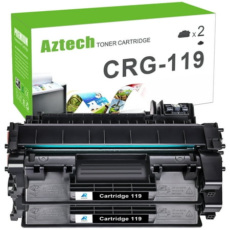 A Aztech 2-Pack Compatible Toner Cartridge for Canon 119 CRG-119 (3479B001AA) Image CLASS MF6160DW MF414DW LBP251DE LBP252DW MF5960DN MF5950DW Printer Ink (Black)