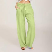 Wide Leg Long Lounge Pant Trousers with Pocket Women's Drawstring Elastic Waist Pants for Women Casual Work Lightweight pants Flowy Pants for Women Beach Pants Sweat Pants for Womens