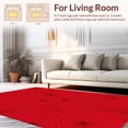 thumbnail image 2 of ODIKA 5'x7' Machine Washable Non-Slip Area Rug, Elegant Modern Floral Burst Design with Bold Accents High Traffic Rug, Red, 381785, 2 of 7