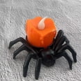 thumbnail image 3 of Halloween Spider Candle LED Light Pumpkin Ghost Head Atmosphere Light Haunted House Party Decoration Candle, 3 of 8