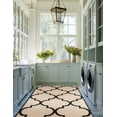 thumbnail image 5 of Unique Loom Trellis Collection Area Rug - Austin (9' x 12' 2" Rectangle Beige and Black/Beige), 5 of 7