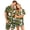 BVW48-Yellow, variant on IYYVV Halloween Satin Matching Pajamas For Couples Short Sleeve Button Down Silk Pjs Funny Ghost Face Sleepwear 2 Pcs Loungewear Green 3XL