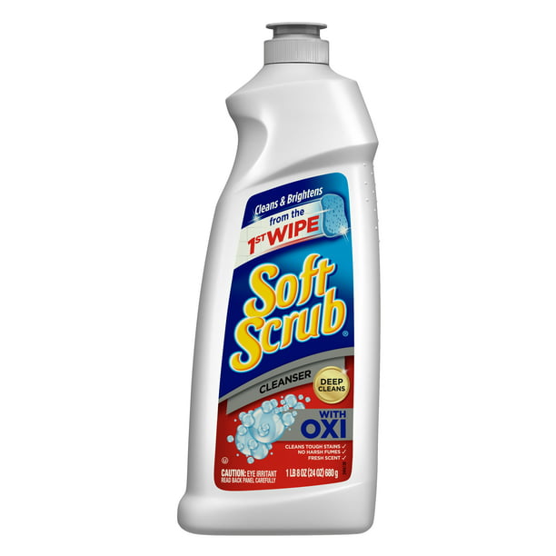 Soft Scrub Multi-Purpose Cleanser with Oxi, Surface Cleaner, 24 Ounce - Walmart.com - Walmart.com