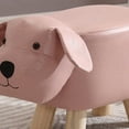 2024 Children Wooden Low Stools Cute Cartoon Children Stool Small Dog