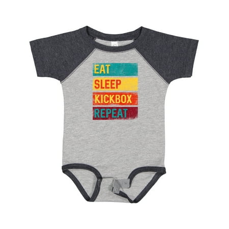 

Inktastic Kickboxing Eat Sleep Kickbox Repeat Gift Baby Boy or Baby Girl Bodysuit