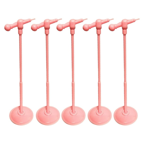 Detachable Dollhouse Microphone 1:6 Cute Pretend to Play Mini Dollhouse Accessories KTV Miniature Furniture for Action Figures Dollhouse rosado Hugo Micrófono de casa de muñecas