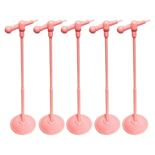 Micrófono Desmontable para 1:6 Instrumento Musical Lindo Fingir Jugar Juguete de Regalo Mini Modelo de Micrófono para Figuras de a rosado Macarena Micrófono de casa de muñecas