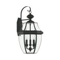 thumbnail image 5 of Livex Lighting Monterey 3 Light Outdoor Wall Lantern, 5 of 15