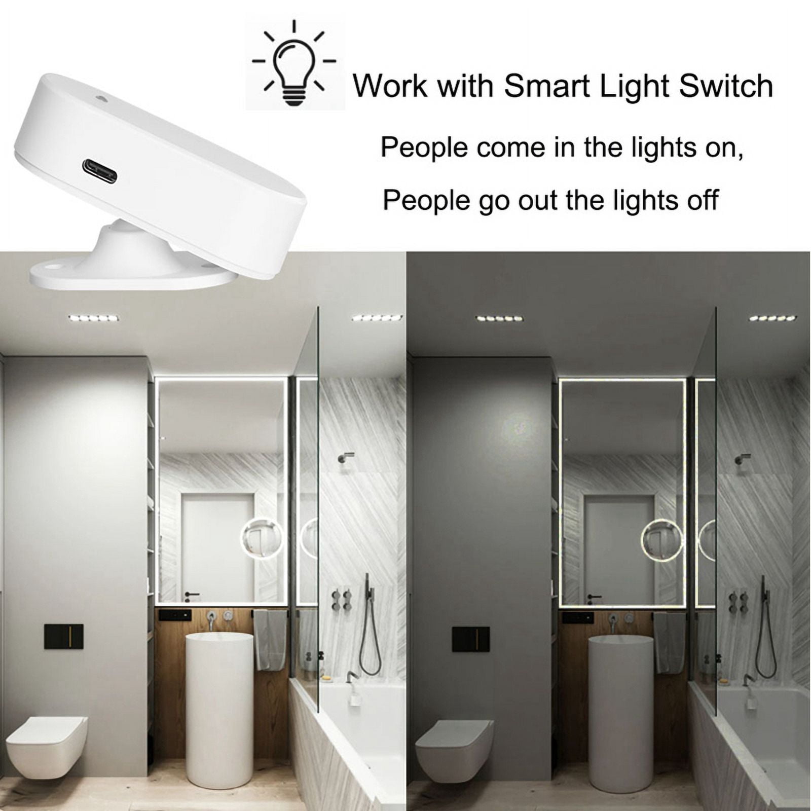 Tuya Zigbee 24G Millimeter Wave Human Presence Detector Radar Light Sensing Detector Sensor Motion Sensors Smart Home