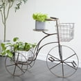 thumbnail image 2 of DecMode 33 In. Brown Metal Plantstands, 2 of 9