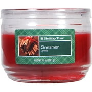 Mainstays Holiday Time 10-oz Cinnamon Jar Candle, Red, 4-Pack