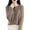 Coffee, variant on Women's Classic Knit Cardigan Button Down Long Sleeve Round Neck Lightweight Sweater for Office Casual Outfits