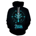 thumbnail image 2 of Zelda Legend Printed 3D Digital Sweatshirt Men's Anime Sweatshirt Couple Baseball Uniform 3D Hoodie, 2 of 6