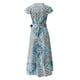 thumbnail image 5 of Vestido largo de manga corta con cuello en V profundo y abertura lateral de verano bohemio para mujer con cinturón Fridja nalpqowj28651, 5 of 5