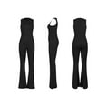 thumbnail image 6 of Liacowi Women Sexy Scoop Neck Sleeveless Bodycon Jumpsuits Tank Yoga Workout Rompers Playsuits, 6 of 7