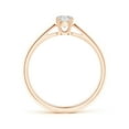 thumbnail image 2 of ANGARA Natural Classic Diamond Solitaire Engagement Ring in 14K Rose Gold for Women (Size-4.4mm| Color-H| Clarity-SI2) | April Birthstone, Anniversary, Jewelry Gift for Women | Natural Diamond Ring, 2 of 10