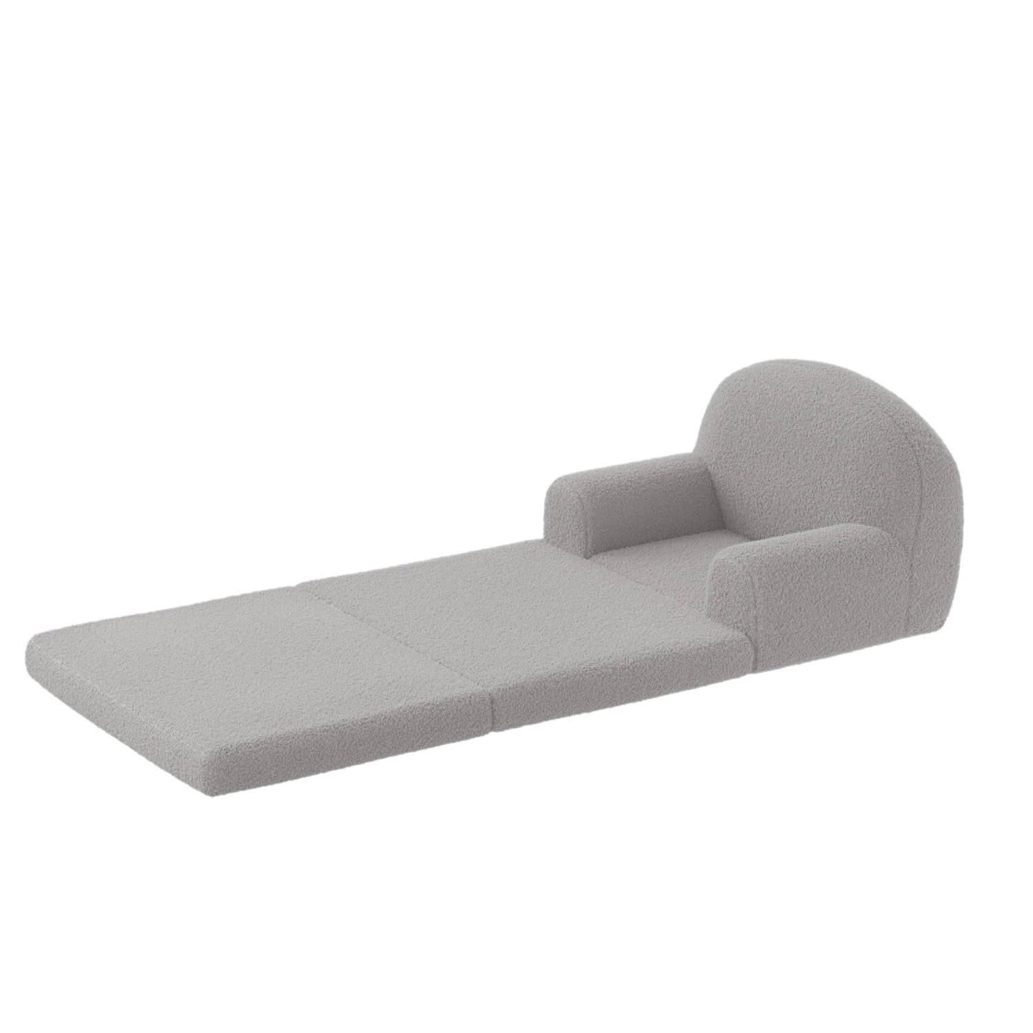 Yeshouse Kids Convertible Sofa Chair – Soft Fold Out Toddler Couch Lounger, Washable Teddy Fleece, Comfy Kids Sofa Bed for Playroom or Nursery