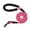 Pink, variant on Reflective Heavy Duty Dog Leash Double Handle Padded Grip Strong Dog Walking Traction Rope Safety Lead