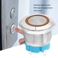 thumbnail image 3 of 2PCS 4 Pin Self Locking Push Button Switch Stainless Steel Housing IP65, 22mm Metal Switch for Ship Car Modification, with  Light, 3 of 7