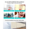 thumbnail image 3 of Window Privacy Film, Ivory White UV Sun Blocking Window Tint Film Heat Control One Way Blackout Window Film, Pure Swan White Solid Color Simple Minimalism Art Non Adhesive Static Cling 17.7x39.3 In, 3 of 7