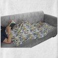 thumbnail image 5 of Spring Soft Flannel Fleece Blanket, Abstract Botanical Pattern with Bird Silhouettes and Colorful Plants, Cozy Plush for Indoor and Outdoor Use, 70" x 90", Charcoal Grey Multicolor, by Ambesonne, 5 of 5