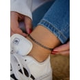 thumbnail image 4 of FindChic Black Anklets for Women Stainless Steel Adjustable Ankle Bracelets, Summer Waterproof Figaro Chain Birthday Mothers Day Jewelry Gifts Her Mom Wife Lady Adults Age Ideas, 8.5''-10.5'', 4 of 9