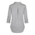thumbnail image 4 of Gelikeya Hidden Nursing Tops for Breastfeeding Women Double Layer V Neck Maternity Shirts Postpartum Tee Soft Comfortable Grey, Size S, 4 of 4