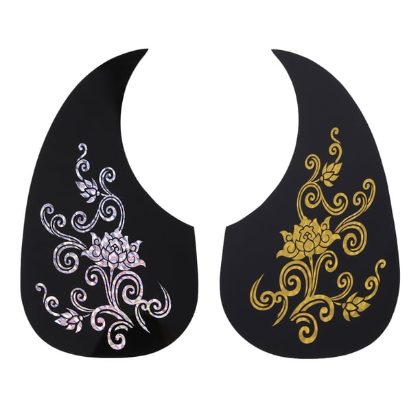 2 uds guitarra acústica golpeador antiarañazos Pick Guards pegatina (flor) Tmvgtek Deportes Acuáticos
