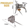 thumbnail image 2 of Camping stove, portable foldable gas stove for hiking/outdoor/picnic/barbecue/hiking/hiking, 2 of 5