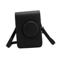 thumbnail image 3 of Bolsa para cámara retro, funda de piel sintética con correa ajustable y forro suave, funda protectora para cámara Mini EVO, color negro., 3 of 14